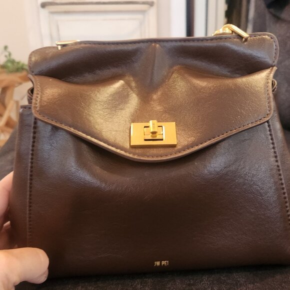 Lucia Classic Top Handbag - Dark Brown Like new - Picture 7 of 9